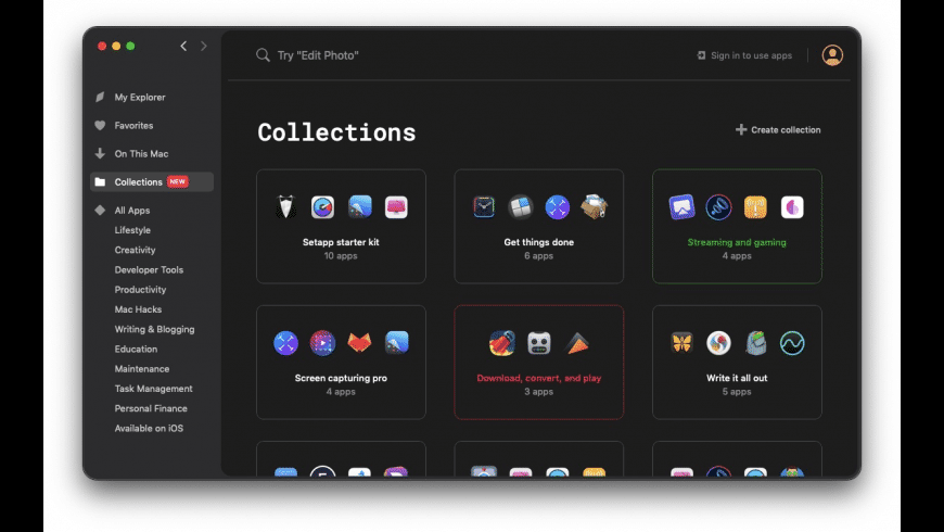 Setapp semantic search surfacing installed apps by task